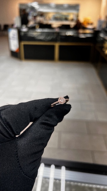 Promise Ring 10k Rose Gold - Diamonds