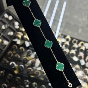 Green Clover Bracelet 10k #0076
