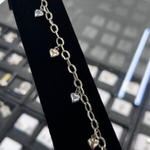 Hanging Hearts Bracelet 10k #0045