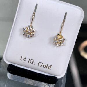 Rose Earrings 14k