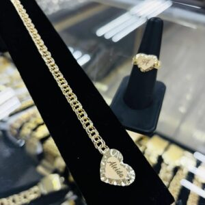 Set Pulso y Anillo Chino 10k #0025