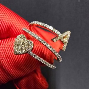 Diamond Ring Letters 10k