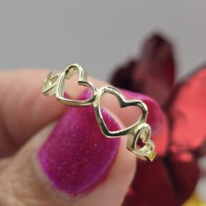 Hearts Ring 10k