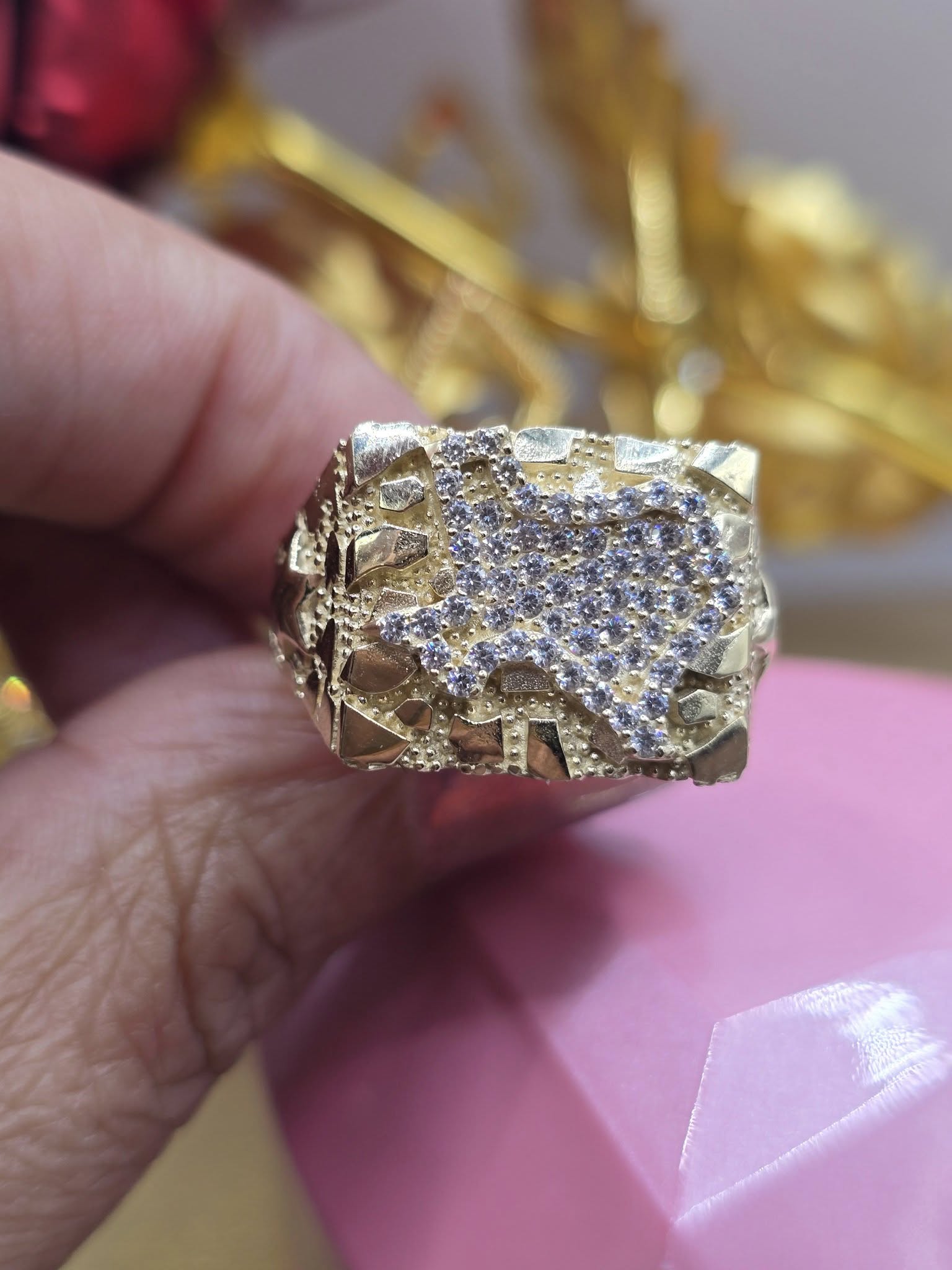 Texas Nugget Ring 10k