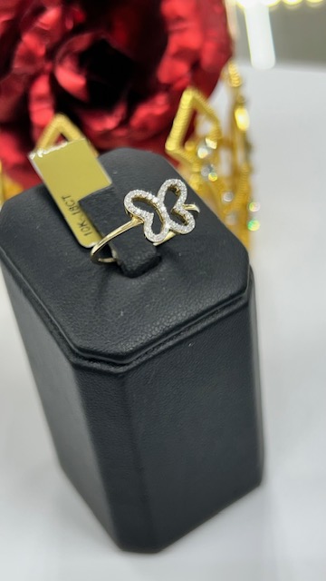 Butterfly Diamond Ring 10K