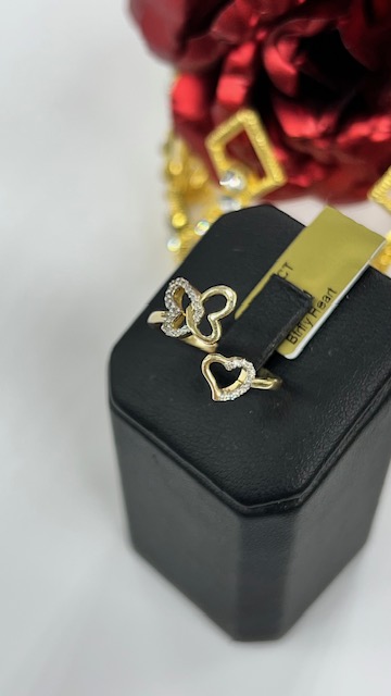 Butterfly Diamond Ring 10k - Image 2