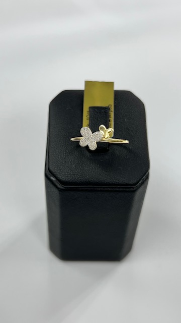 Butterfly Diamond Ring 10K - Image 2