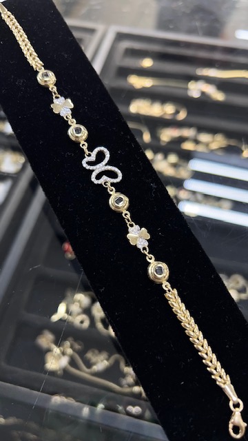 Women's 10K Butterfly Bracelet - Image 2