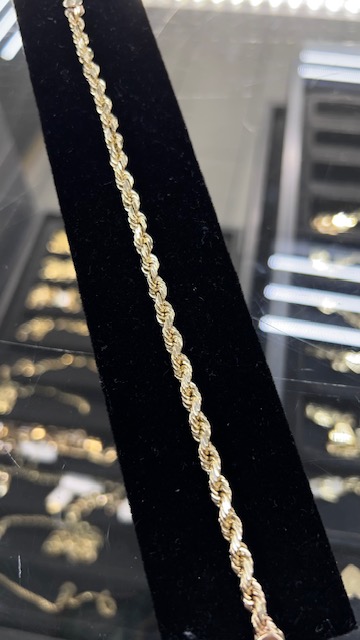 Solid Rope Bracelet 10K